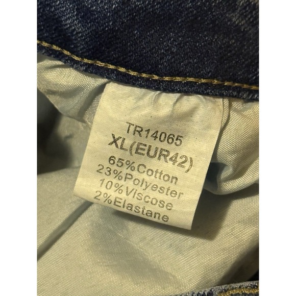 NWT Katch Me Wide Leg Stretch Jeans Women XL Denim Washed Blue High Waist - Picture 8 of 9